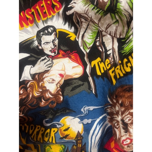Monsters Horror Classic Movie Characters Graphic Print  Womens XL Skirt - Picture 4 of 7